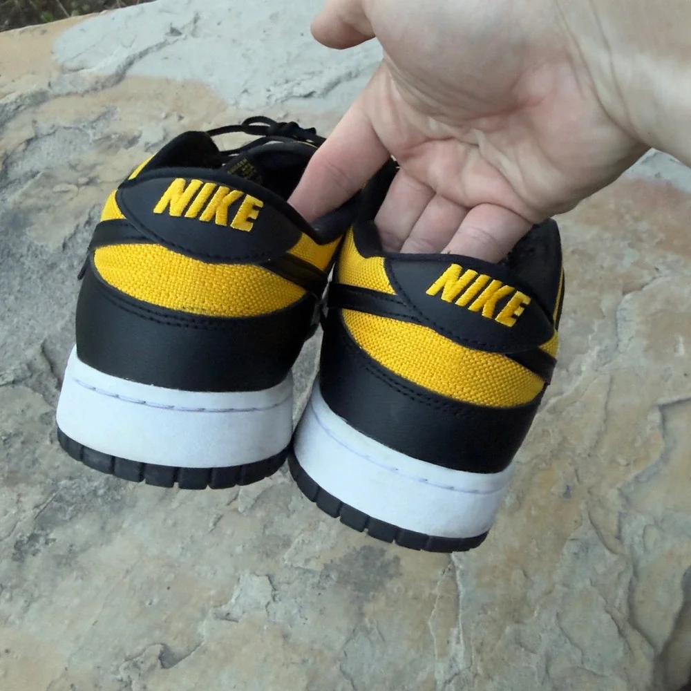 Nike Dunk Low Goldenrod Sneakers Mens 12 Black Yellow
